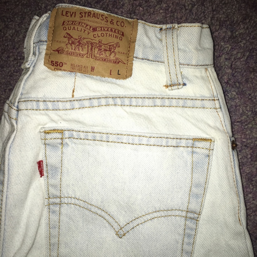 Vintage Levi's 550 High Waisted Tapered Mom Jeans